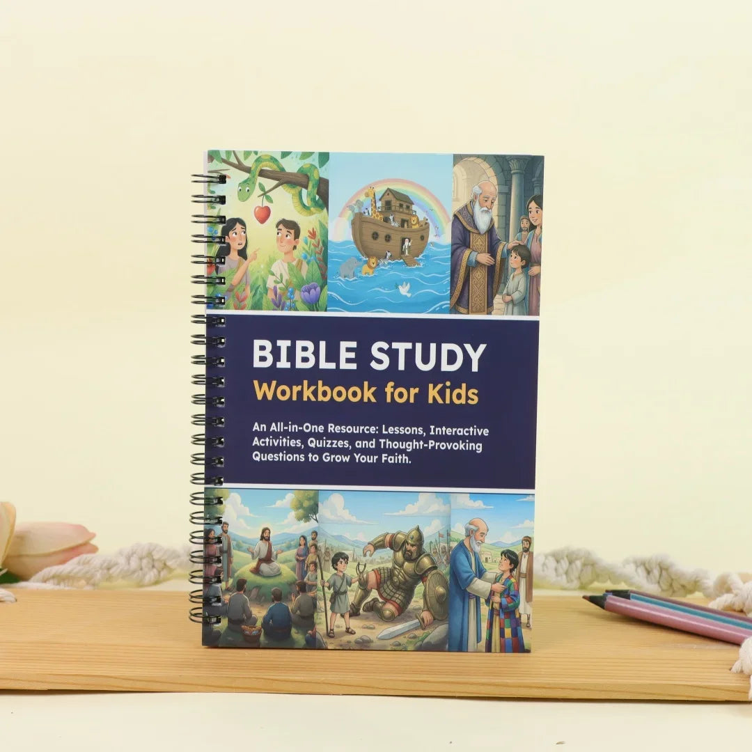 Hot selling Bible children's enlightenment learning manual: courses, activities, tests, and questions to deepen faith