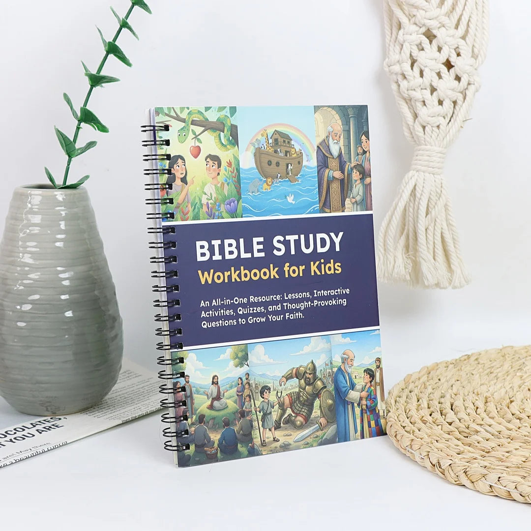 Hot selling Bible children's enlightenment learning manual: courses, activities, tests, and questions to deepen faith