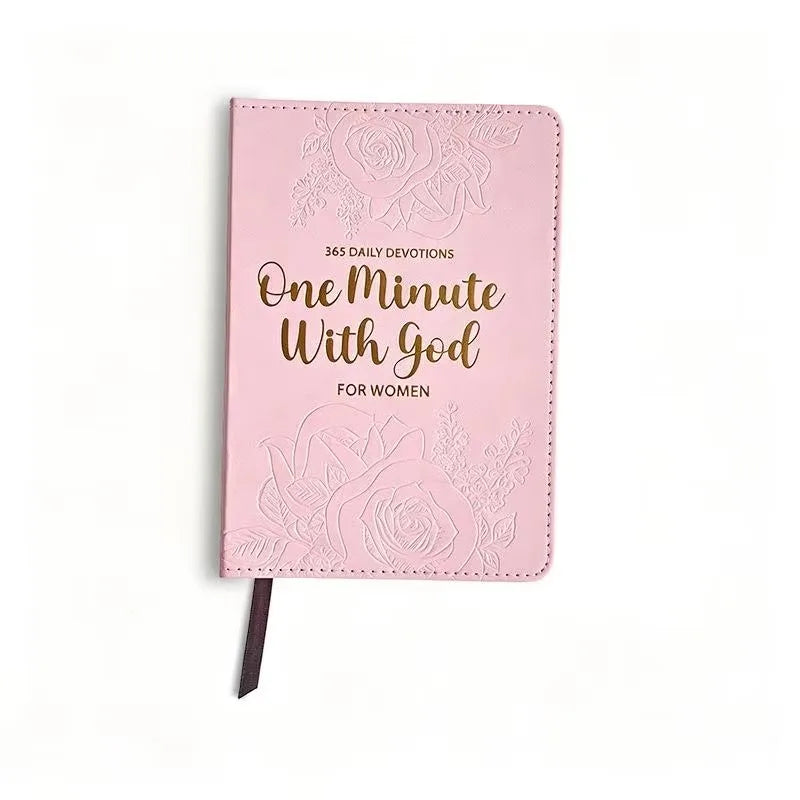 Daily Reflection Journal Set for Men Women, PU Leather Embossed Notebook, 365 Days Inspirational Diary, Portable Writing Planner