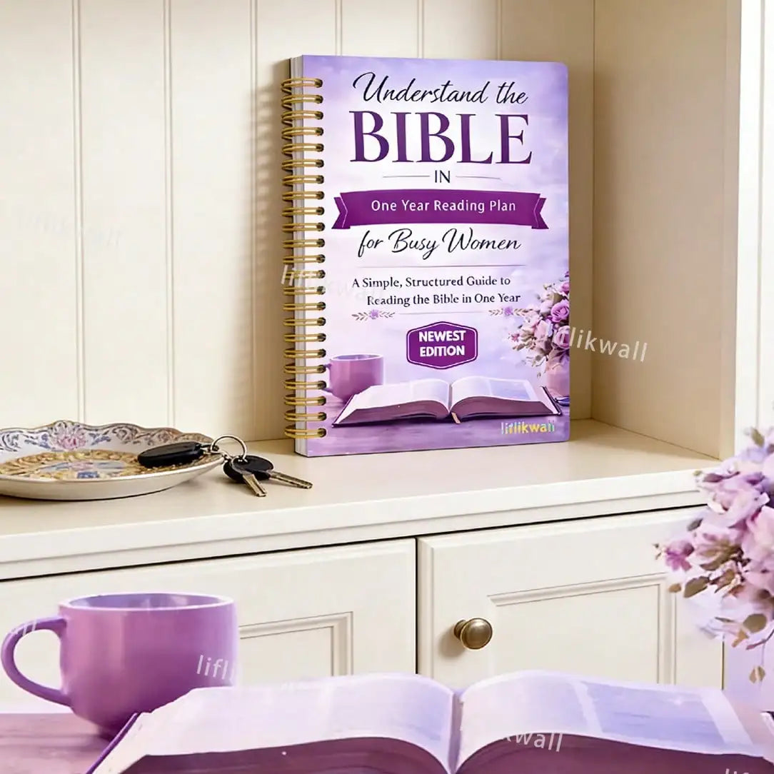 52-Week Bible Study Handbook – Spiral-Bound Devotional Notebook with Daily Prayer Guide