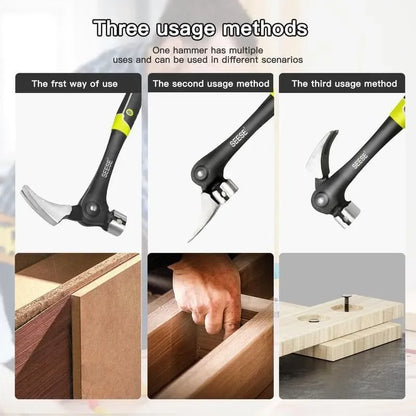 Claw Hammer Adjustable Angle Multifunctional Forging High Carbon Steel Woodworking Decoration Household Outdoor Use Fits
