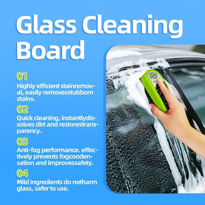 Car Windshield Oil Film Cleaning Brush, Removes Oil Film, Rainproof and Anti-Fog, Powerfully Cleans Windshield.