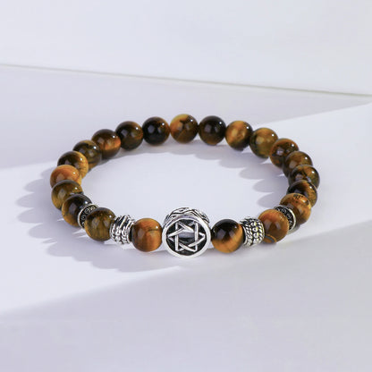 Pulseras Hombre Jewish Star of David Man Bracelets For Man Lava Rock Stone Yurman David Star Bracelets Pulseras Masculina